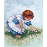  «Девочка собирает ромашки»